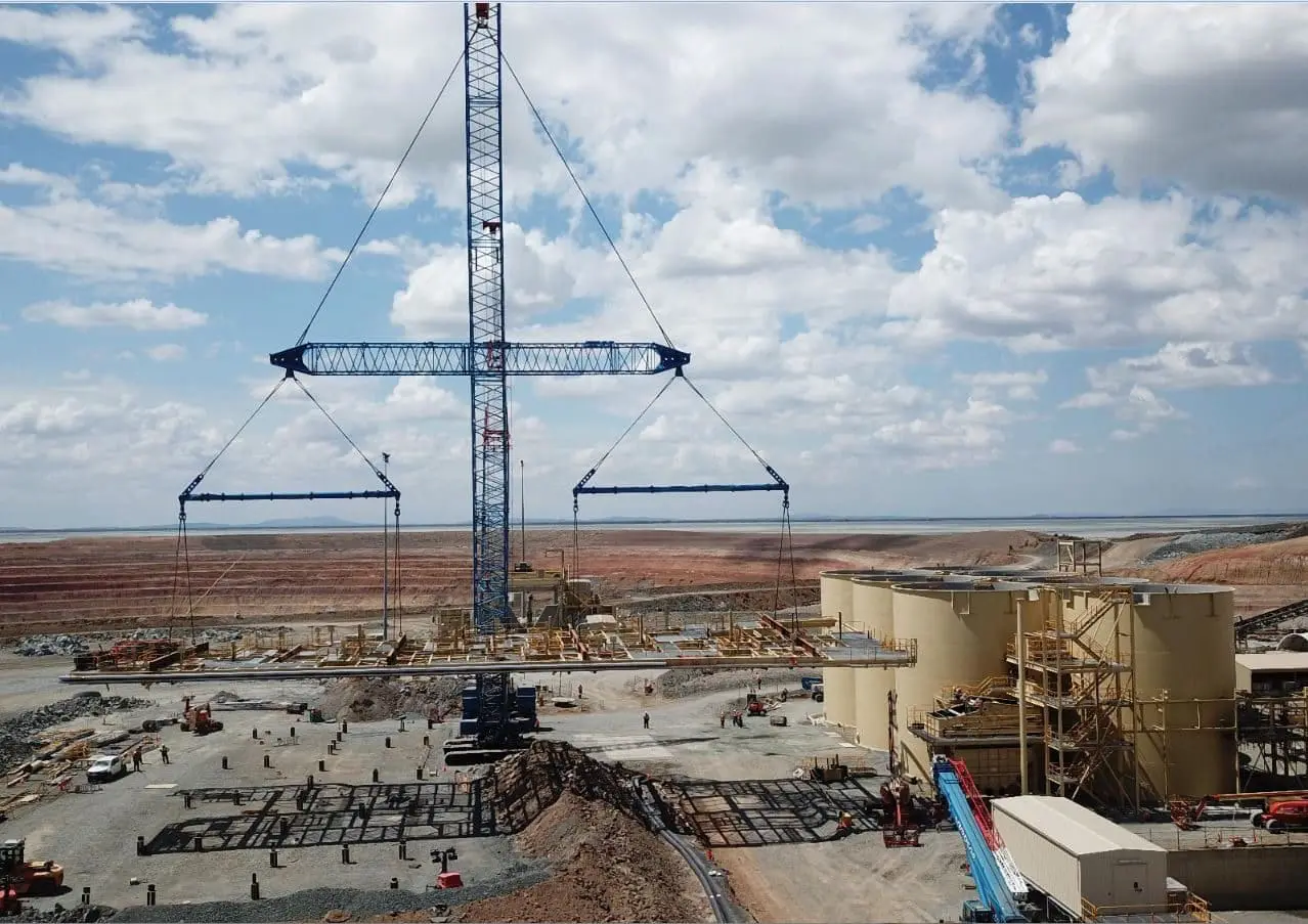 TOT steel ready to swing over tanks