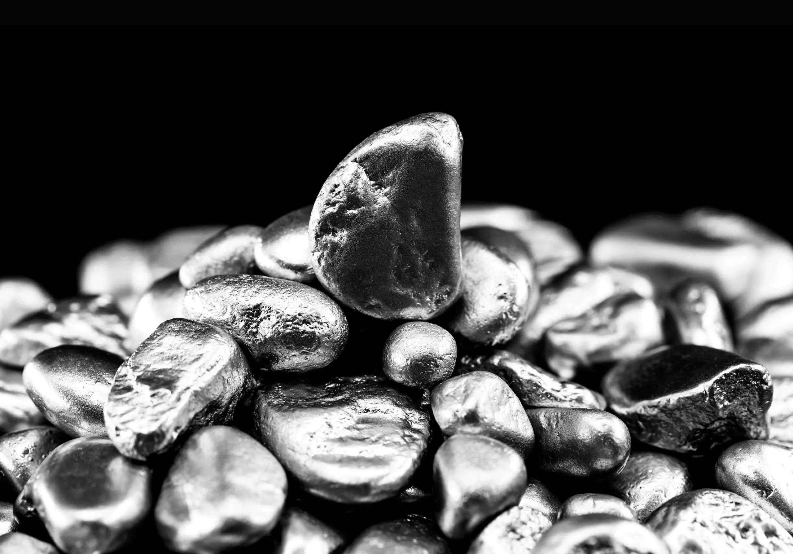 Refined nickel matte pellets representing modular output from major nickel mining engineering project.